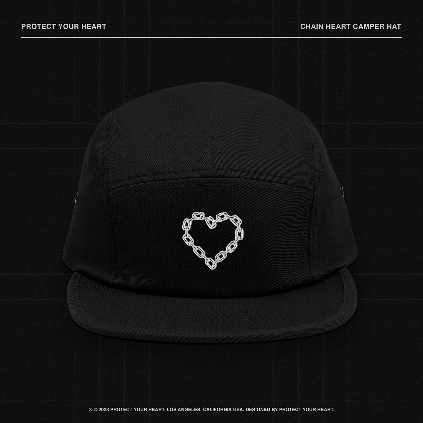 CHAIN HEART camper hat