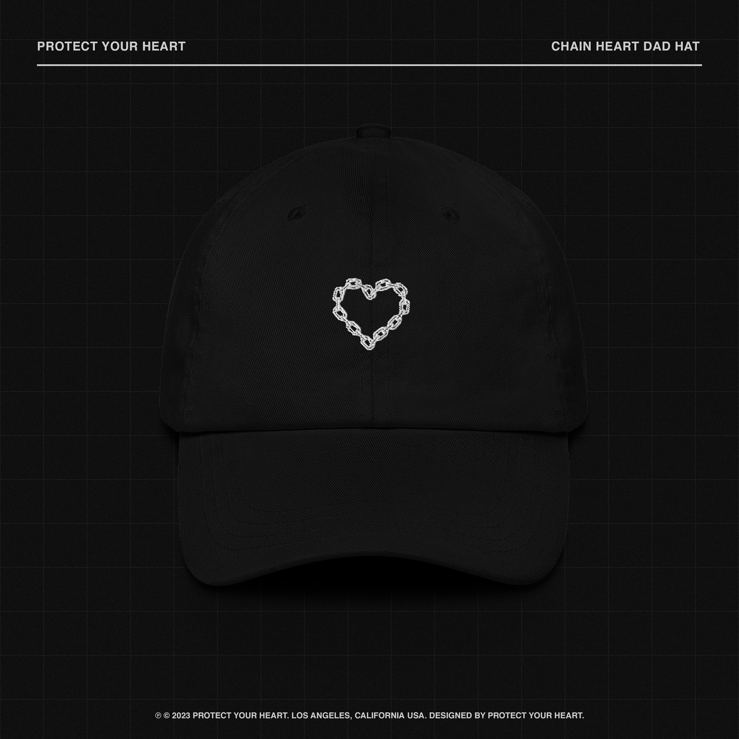 CHAIN HEART dad hat